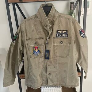 Ralph Lauren distressed military jacket, NEW with tags, Size M